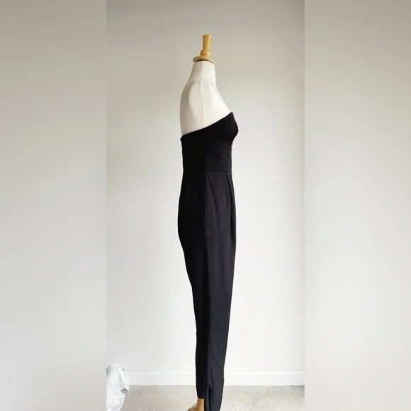 KEEPSAKE Hearts On Fire Strapless Sweetheart Black JumpsuitSize Small